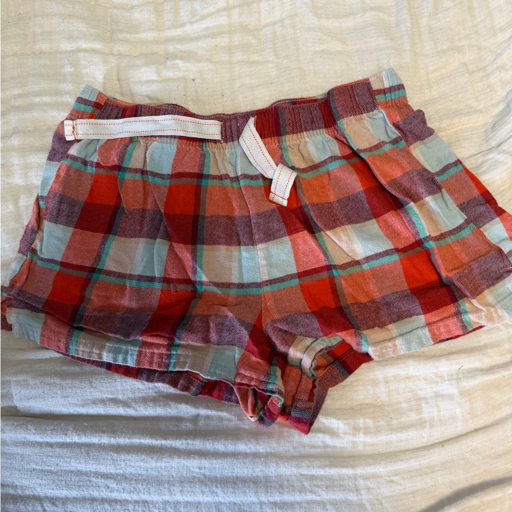 Old Navy Plaid Athletic Shorts in Red, Aqua & Coral
